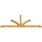 Ekena Millwork Richland Rough Sawn Timber Gable Bracket, Western Red Cedar, 108"W x 45"H x 4"D x 4"F, 10/12 Pitch GBW108X45X0404RIC00RWR - alternate 3